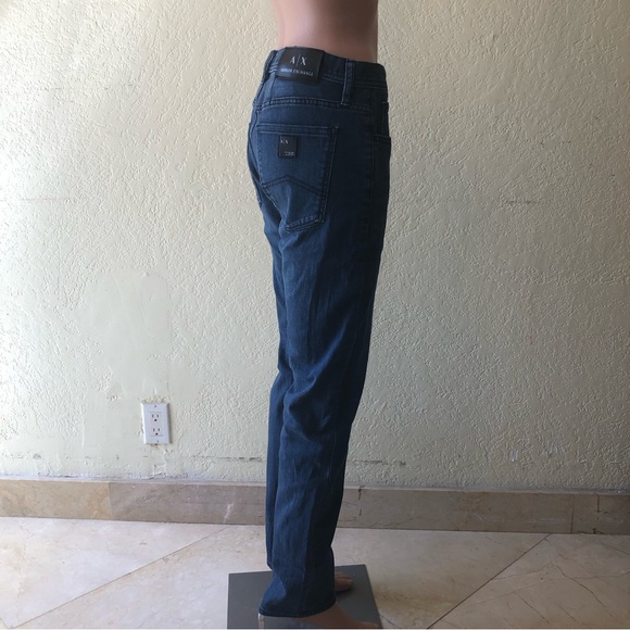 Armani Exchange Women’s Blue Jeans Denim Pants Size 32 Slim Fit Elastic Mid-Rise - Picture 3 of 16